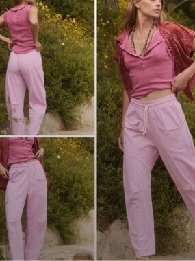 Free People FP Beach Caden Pants Candy Lilac Pink